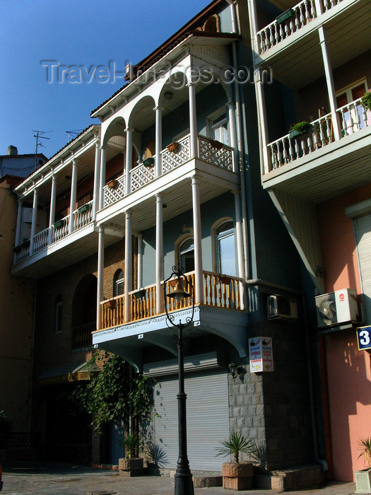 georgia176: Tbilisi, Georgia: balconies - Abanot-Ubani District - photo by N.Mahmudova - (c) Travel-Images.com - Stock Photography agency - Image Bank