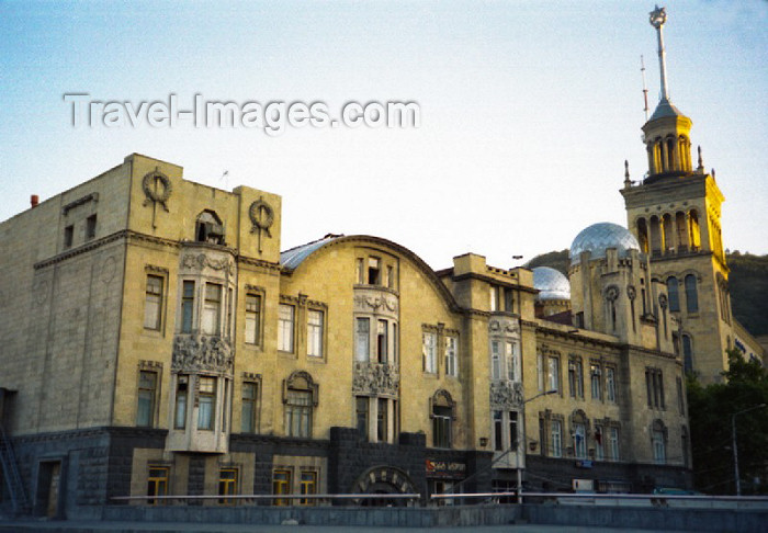 georgia47: Georgia - Tbilisi: Art nouveau Melik-Azaryantz' house by the Academy of Sciences - Rustaveli ave. - photo by M.Torres - (c) Travel-Images.com - Stock Photography agency - Image Bank