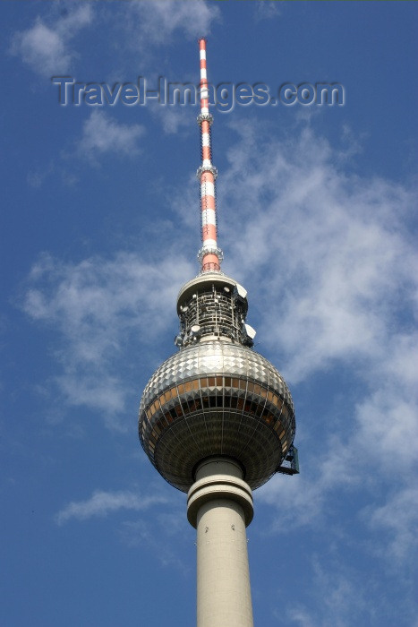 germany113: Berlin, Germany / Deutschland: the Television tower - Funkturm - first drafted by Hermann Henselmann - photo by C.Blam - (c) Travel-Images.com - Stock Photography agency - Image Bank