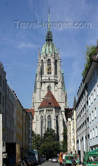 germany120: Germany - Bavaria - Munich: gothic - St. Paul's Church (photo by C.Blam) - (c) Travel-Images.com - Stock Photography agency - Image Bank