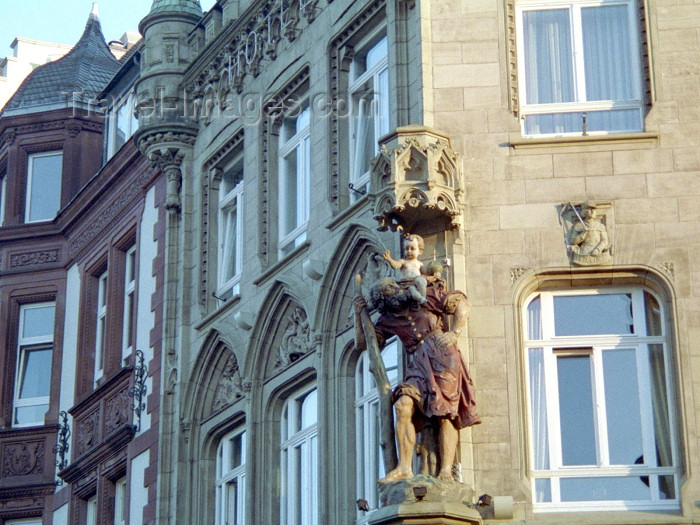 germany129: Germany / Deutschland - Trier: decorated corner - photo by M.Bergsma - (c) Travel-Images.com - Stock Photography agency - Image Bank