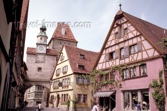 germany139: Germany - Bavaria - Rothenburg ob der Tauber - Mittelfranken / Middle Franconia: façades in the centre - photo by R.Eime - (c) Travel-Images.com - Stock Photography agency - Image Bank