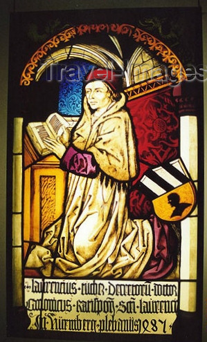 germany152: Germany - Bavaria - Nuremberg / Nürnberg: medieval stain glass window - photo G.Frysinger - (c) Travel-Images.com - Stock Photography agency - Image Bank