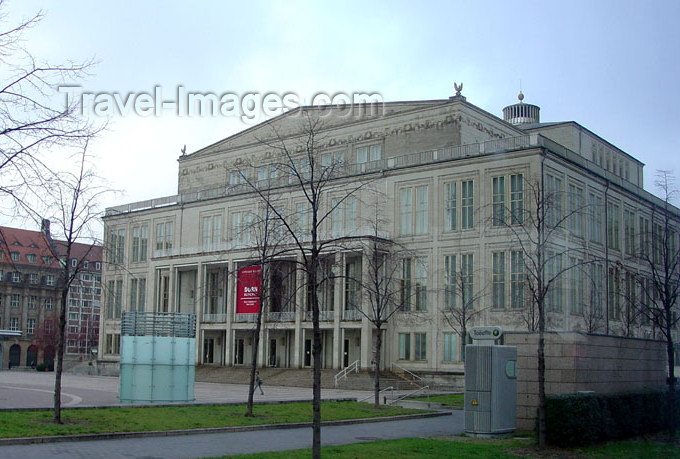 germany156: Germany / Deutschland -  Leipzig (Saxony / Sachsen): Opera house - Augustusplatz (photo by G.Frysinger) - (c) Travel-Images.com - Stock Photography agency - Image Bank