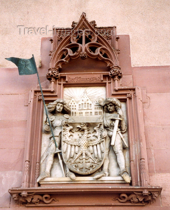 germany196: Germany / Deutschland - Frankfurt am Main (Hessen): Römerberg - heraldic - Der Römer - photo by M.Torres - (c) Travel-Images.com - Stock Photography agency - Image Bank