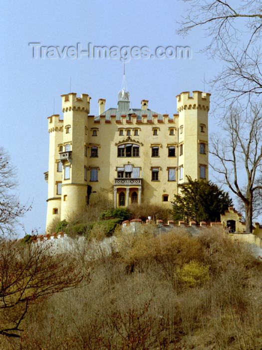 germany203: Germany - Bavaria -  Schwangau - Füssen, Swabia: castle Hohenschwangau - childhood residence of King Ludwig II of Bavaria - built by his father, King Maximilian II / Schloss Hohenschwangau (photo by T.Marshall) - (c) Travel-Images.com - Stock Photography agency - Image Bank