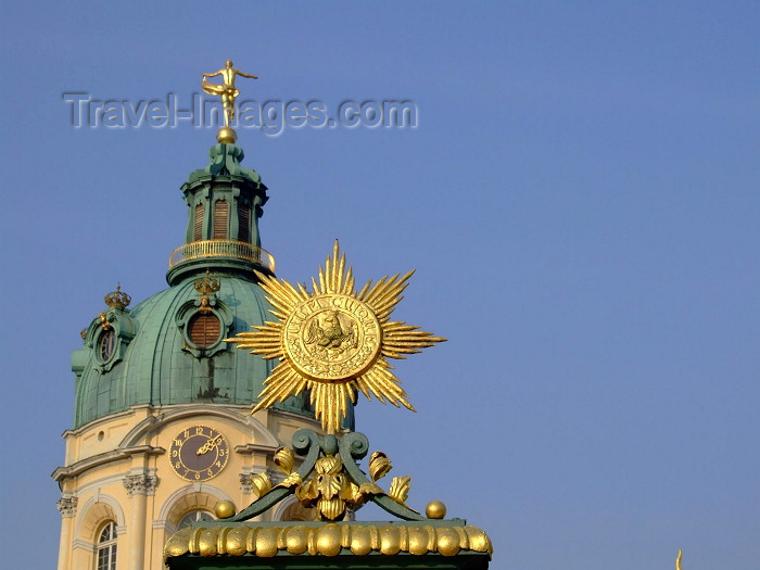 germany234: Germany / Deutschland - Berlin: Schloss Charlottenburg - dome and gate detail - Italian Baroque style by the architect Johann Arnold Nering - photo by M.Bergsma - (c) Travel-Images.com - Stock Photography agency - Image Bank