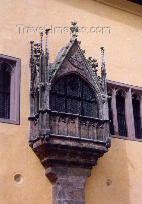 germany26: Germany - Bavaria - Regensburg (Castra Regina): Late-Gothic veranda at the Old city hall (Altes Rathaus) - oriel window - photo by M.Torres - (c) Travel-Images.com - Stock Photography agency - Image Bank