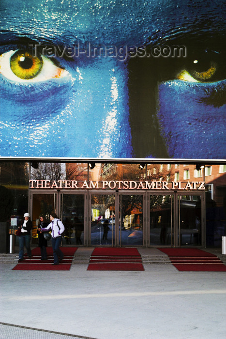 germany269: Germany - Berlin: Potsdamer Place Theater - blue men / Theater am Potsdamer Platz - photo by W.Schmidt - (c) Travel-Images.com - Stock Photography agency - Image Bank