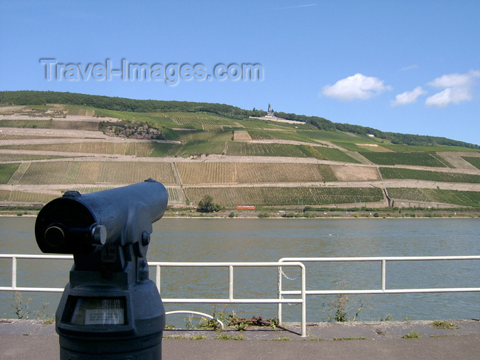 germany300: Germany / Deutschland / Allemagne - Rhineland-Palatinate / Rheinland-Pfalz: view on the river Rhine - telescope - photo by Efi KerenKeren - (c) Travel-Images.com - Stock Photography agency - Image Bank