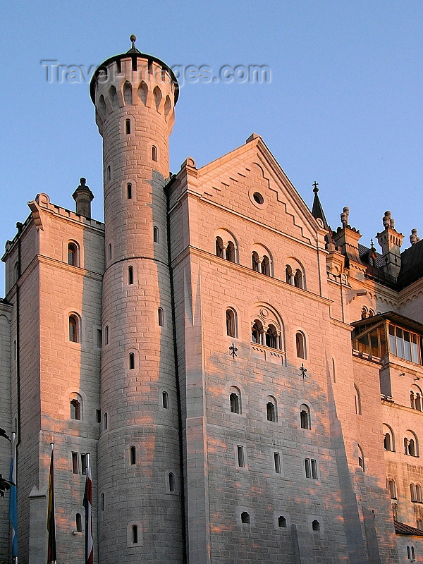 germany316: Germany - Bavaria: Neuschwanstein Castle - tower - photo by J.Kaman - (c) Travel-Images.com - Stock Photography agency - Image Bank