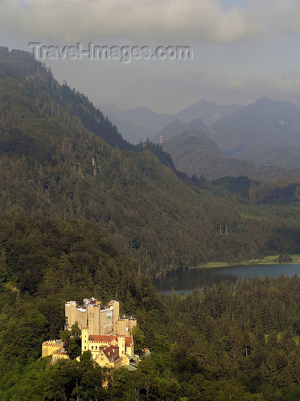 germany317: Germany - Bavaria - Schwangau - Füssen: Hohen Schwangau Castle - forest and lake - photo by J.Kaman - (c) Travel-Images.com - Stock Photography agency - Image Bank