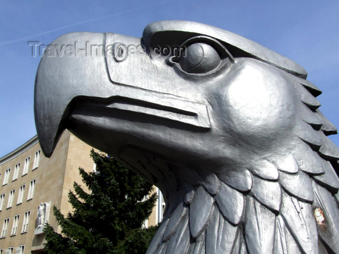 germany328: Germany - Berlin / THF: American eagle at Tempelhof International Airport - reminder of the American occupation of Europe - Flughafen Tempelhof - photo by M.Bergsma - (c) Travel-Images.com - Stock Photography agency - Image Bank