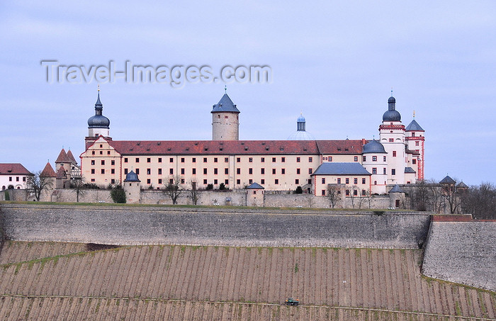 germany346: Würzburg, Lower Franconia, Bavaria, Germany: Marienberg fortress seen from Käppele hill - Festung Marienberg - photo by M.Torres - (c) Travel-Images.com - Stock Photography agency - Image Bank