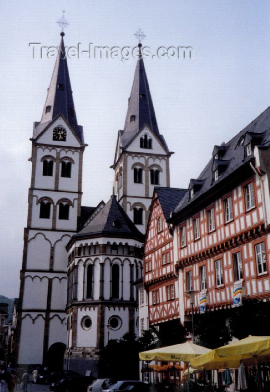 germany56: Germany / Deutschland - Boppard (Rhineland-Palatinate / Rheinland-Pfalz): main square and St. Severus church (bishop of Ravenna) | Pfarrkirche St. Severus - Marktplatz - photo by M.Torres - (c) Travel-Images.com - Stock Photography agency - Image Bank