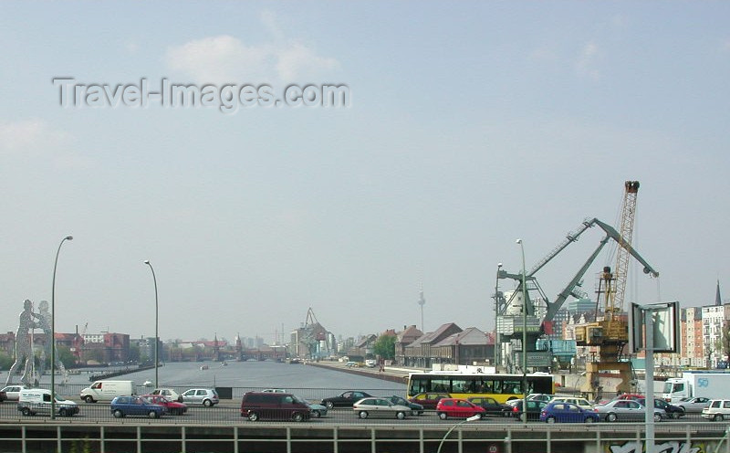 germany68: Berlin, Germany / Deutschland / Berlim / THF / TXL / SXF: docklands - cranes - photo by E.Soroko - (c) Travel-Images.com - Stock Photography agency - Image Bank