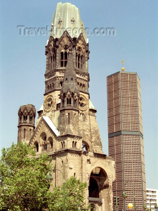 germany89: Germany / Deutschland - Berlin: Kaiser Wilhelm Memorial Church - Breitscheidplatz / Kurfürstendamm - Gedächtniskirche - architect Franz Schwechten - photo by M.Bergsma - (c) Travel-Images.com - Stock Photography agency - Image Bank