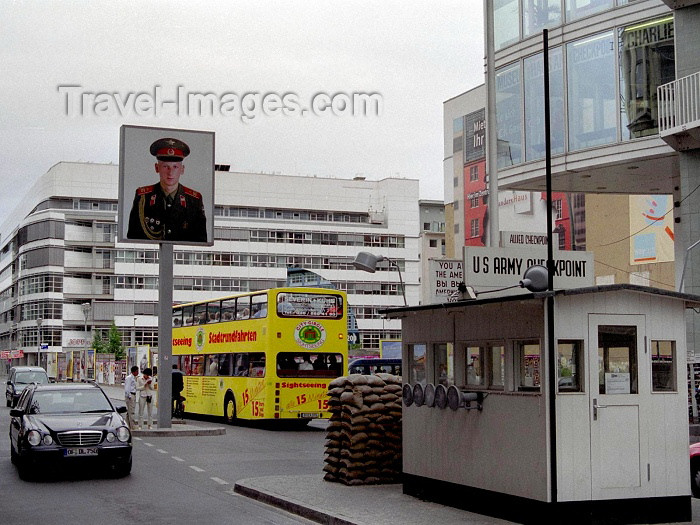 germany95: Germany / Deutschland - Berlin: Checkpoint Charlie - US Army hut - photo by M.Bergsma - (c) Travel-Images.com - Stock Photography agency - Image Bank