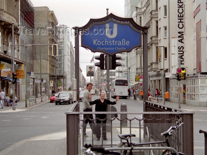 germany96: Germany / Deutschland - Berlin: Checkpoint Charlie - Kochstraße U-Bahn station - photo by M.Bergsma - (c) Travel-Images.com - Stock Photography agency - Image Bank