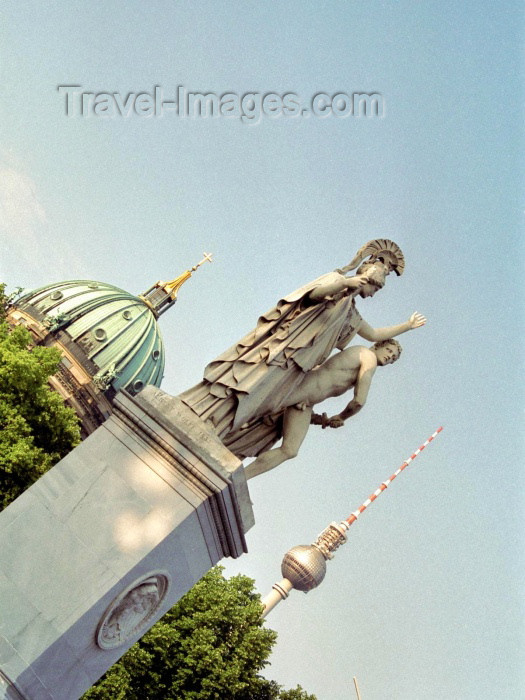 germany99: Germany / Deutschland - Berlin: statue on the Schlossbrücke, from which Unter den Linden heads west to the Brandenburg Gate - photo by M.Bergsma - (c) Travel-Images.com - Stock Photography agency - Image Bank