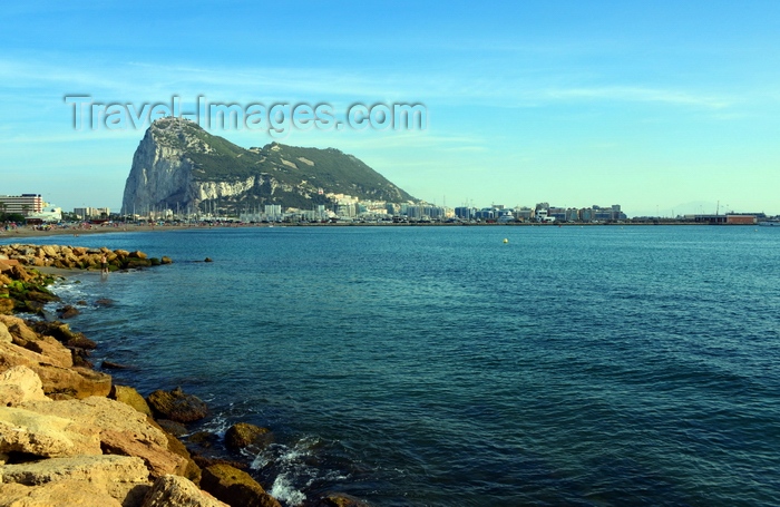 gibraltar107: Gibraltar: Gibraltar and Algeciras bay, view from the waterfront in La Línea de la Concepción - photo by M.Torres - (c) Travel-Images.com - Stock Photography agency - Image Bank