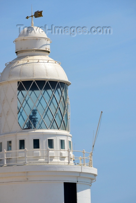gibraltar17: Gibraltar: Europa Point Lighthouse - catadioptric optical system - Strait of Gibraltar - photo by M.Torres - (c) Travel-Images.com - Stock Photography agency - Image Bank