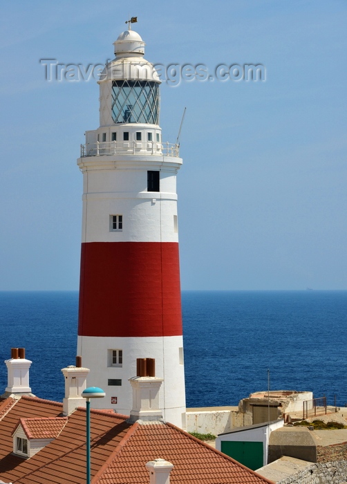 gibraltar20: Gibraltar: Europa Point Lighthouse - southern end of the Iberian Peninsula, gateway between the Atlantic and the Mediterranean - Strait of Gibraltar - photo by M.Torres - (c) Travel-Images.com - Stock Photography agency - Image Bank