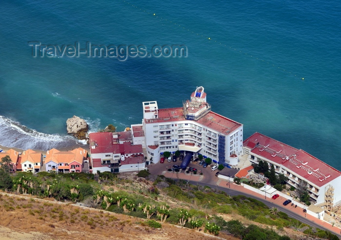 gibraltar49: Gibraltar: Caleta Hotel on Catalan bay, Sir Herbert Miles Road, seen from above - photo by M.Torres - (c) Travel-Images.com - Stock Photography agency - Image Bank