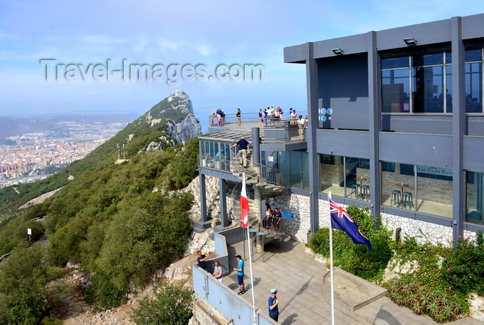 gibraltar53: Gibraltar: the cable car summit station and the crest of the Rock - photo by M.Torres - (c) Travel-Images.com - Stock Photography agency - Image Bank