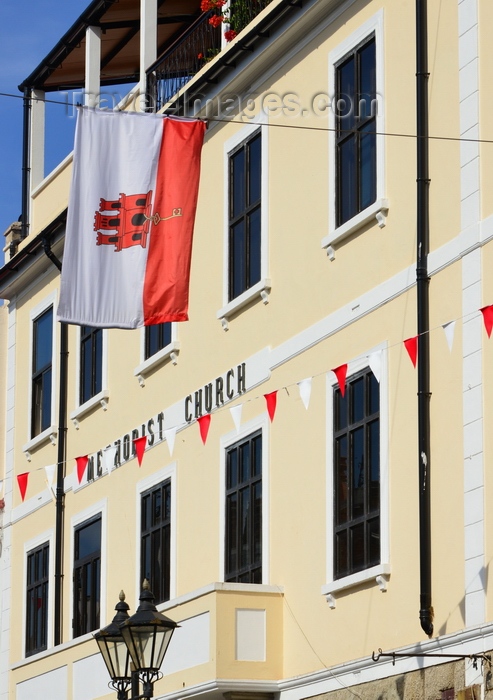 gibraltar71: Gibraltar: Methodist Church - Wesley House on Main Street - photo by M.Torres - (c) Travel-Images.com - Stock Photography agency - Image Bank