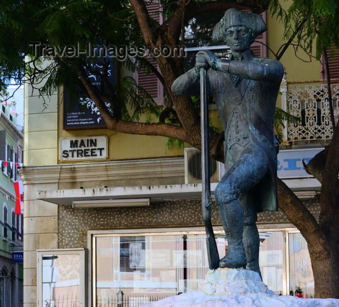 gibraltar84: Gibraltar: Royal Engineers monument on Main Street, originally the Company of Royal Artificers - photo by M.Torres - (c) Travel-Images.com - Stock Photography agency - Image Bank