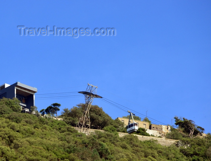 gibraltar94: Gibraltar: the cable car (Aerial lift) - upper station - photo by M.Torres - (c) Travel-Images.com - Stock Photography agency - Image Bank