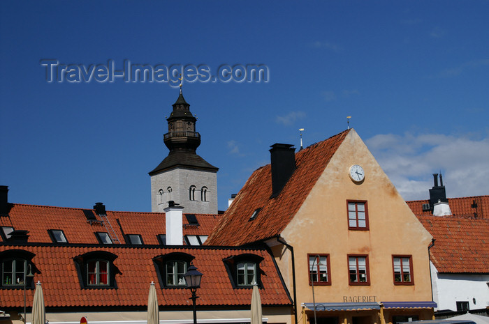 gotland113: Gotland - Visby: view over the main tower of Sankta Maria Cathedral  - photo by A.Ferrari - (c) Travel-Images.com - Stock Photography agency - Image Bank