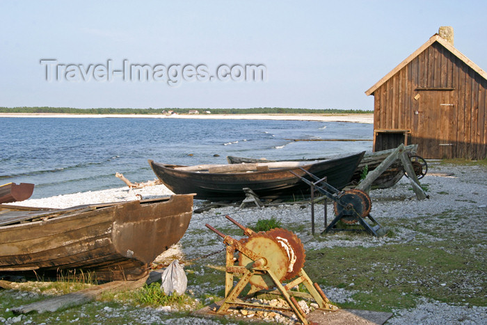 gotland47: Sweden - Gotland / Gotlands län - Fårö island / isle of Faro: old fishing village - photo by C.Schmidt - (c) Travel-Images.com - Stock Photography agency - Image Bank