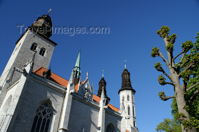 gotland96: Gotland - Visby: Sankta Maria Cathedral - 12th century - photo by A.Ferrari - (c) Travel-Images.com - Stock Photography agency - Image Bank