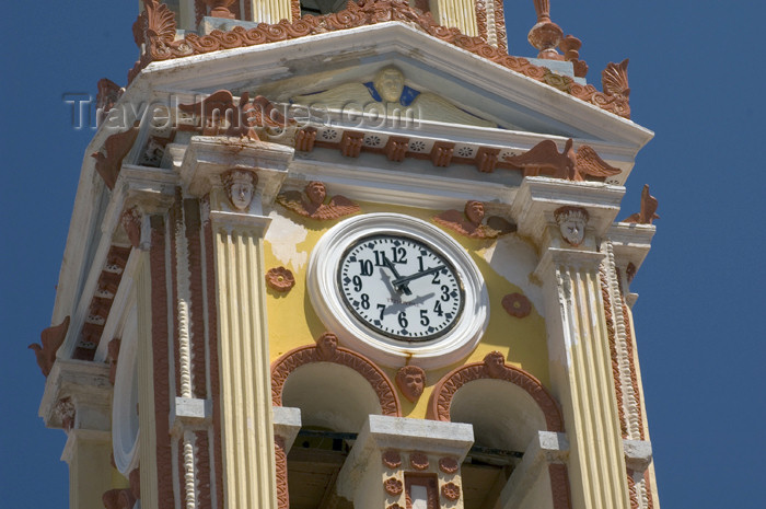 greece341: Greece, Dodecanese Islands, Symi island - Panormitis: Monastery of the Archangel Michael - the clock - photo by P.Hellander - (c) Travel-Images.com - Stock Photography agency - Image Bank