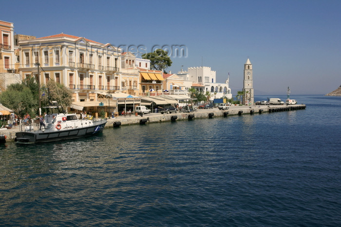 greece447: Greek islands - Dodecanes archipelago - Symi island - Symi town - the waterfront-  Aegean Sea - photo by A.Stepanenko - (c) Travel-Images.com - Stock Photography agency - Image Bank