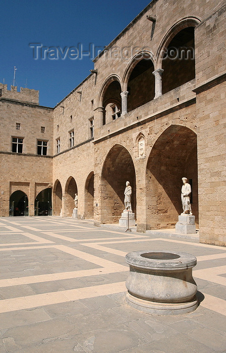 greece450: Greece - Rhodes island - Rhodes city - Grand Masters Palace - Central Cortyard - photo by A.Stepanenko - (c) Travel-Images.com - Stock Photography agency - Image Bank