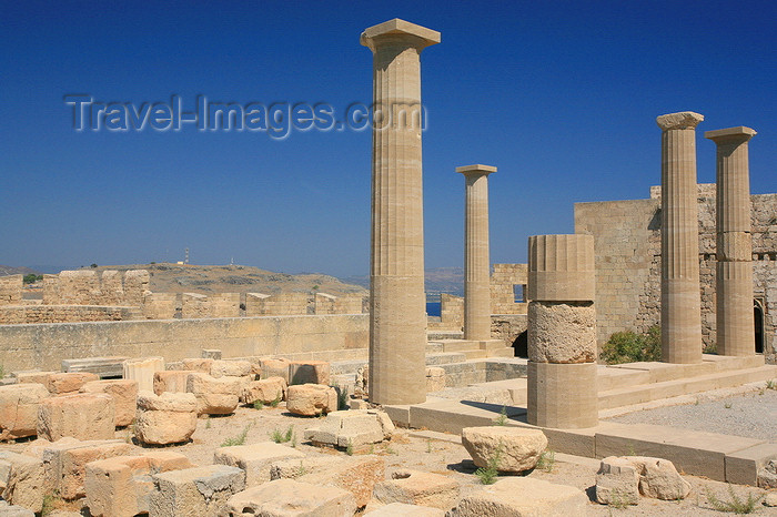 greece453: Greece - Rhodes island - Lindos - Acropolis - photo by A.Stepanenko - (c) Travel-Images.com - Stock Photography agency - Image Bank