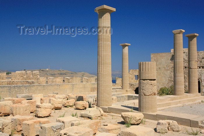 greece453: Greece - Rhodes island - Lindos - Acropolis - photo by A.Stepanenko - (c) Travel-Images.com - Stock Photography agency - Image Bank