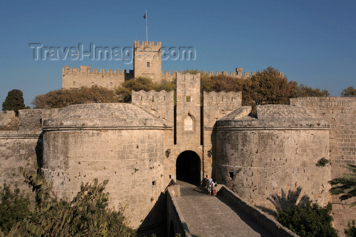 greece463: Greece - Rhodes island - Rhodes city - Old Town - D'Aboise gate - photo by A.Stepanenko - (c) Travel-Images.com - Stock Photography agency - Image Bank