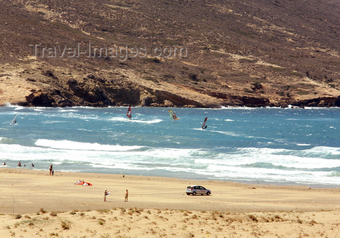 greece475: Greece - Rhodes island - Prasonisi cape - beach view - photo by A.Stepanenko - (c) Travel-Images.com - Stock Photography agency - Image Bank