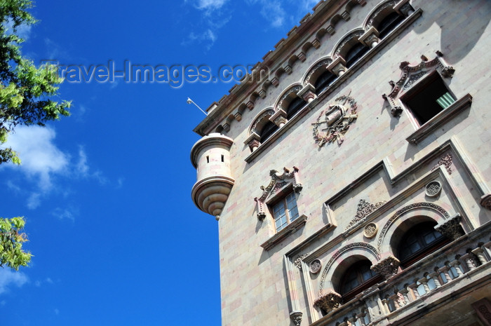 guatemala85: Ciudad de Guatemala / Guatemala city: National Police HQ - tower and balcony - 6a av. - zona 1 - photo by M.Torres - (c) Travel-Images.com - Stock Photography agency - Image Bank