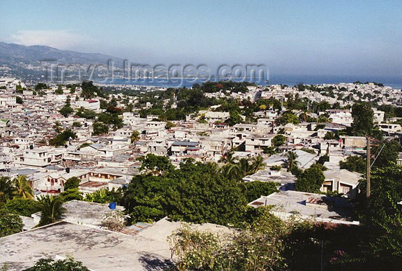 haiti21: Haiti - Port au Prince: the city and the Gonâve Gulf (photo by G.Frysinger) - (c) Travel-Images.com - Stock Photography agency - Image Bank