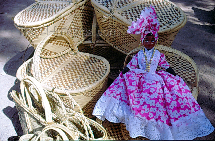 haiti30: Haiti - Labadee - baskets and doll - photo by F.Rigaud - (c) Travel-Images.com - Stock Photography agency - Image Bank