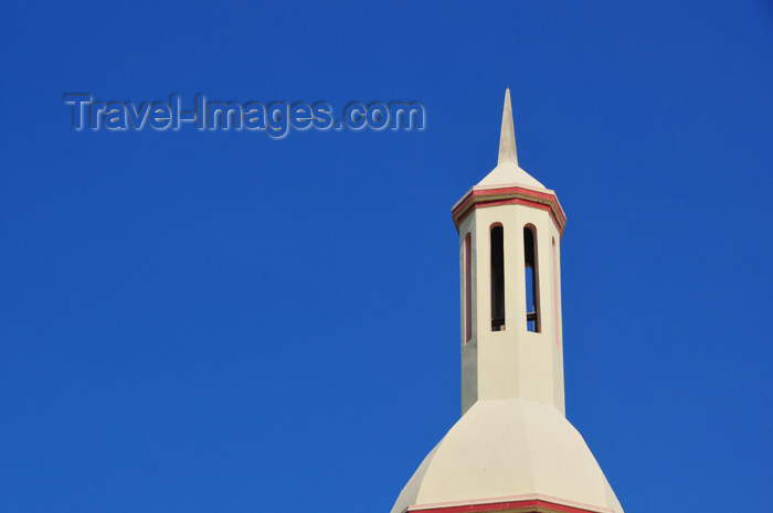 haiti42: Ouanaminthe / Juana Mendez, Nord-Est Department, Haiti: Baptist church - bell tower detail - photo by M.Torres - (c) Travel-Images.com - Stock Photography agency - Image Bank