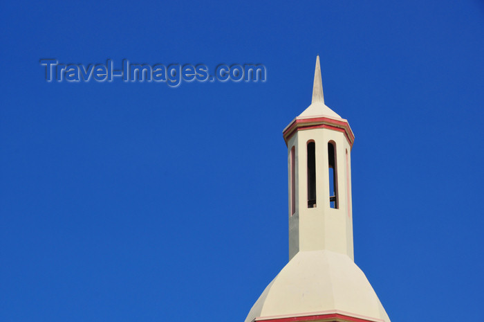 haiti42: Ouanaminthe / Juana Mendez, Nord-Est Department, Haiti: Baptist church - bell tower detail - photo by M.Torres - (c) Travel-Images.com - Stock Photography agency - Image Bank
