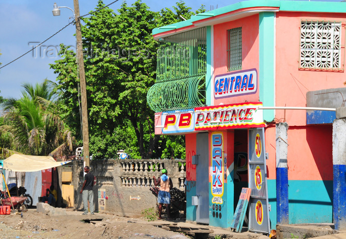 haiti50: Ouanaminthe / Juana Mendez, Nord-Est Department, Haiti: bank and lottery agency - PB Patience - photo by M.Torres - (c) Travel-Images.com - Stock Photography agency - Image Bank