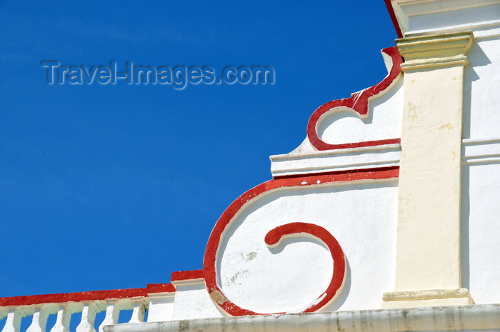 haiti63: Fort-Liberté, Nord-Est Department, Haiti: Cathedral of St Joseph - gable detail - Place d'Armes - photo by M.Torres - (c) Travel-Images.com - Stock Photography agency - Image Bank