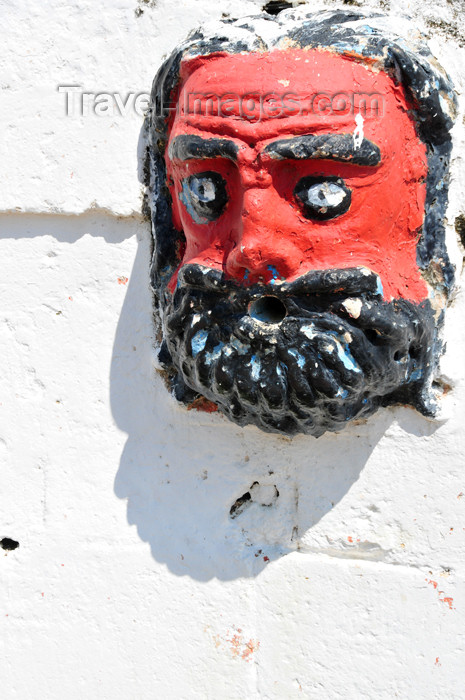 haiti64: Fort-Liberté, Nord-Est Department, Haiti: fountain detail - red face - Place d'Armes - photo by M.Torres - (c) Travel-Images.com - Stock Photography agency - Image Bank